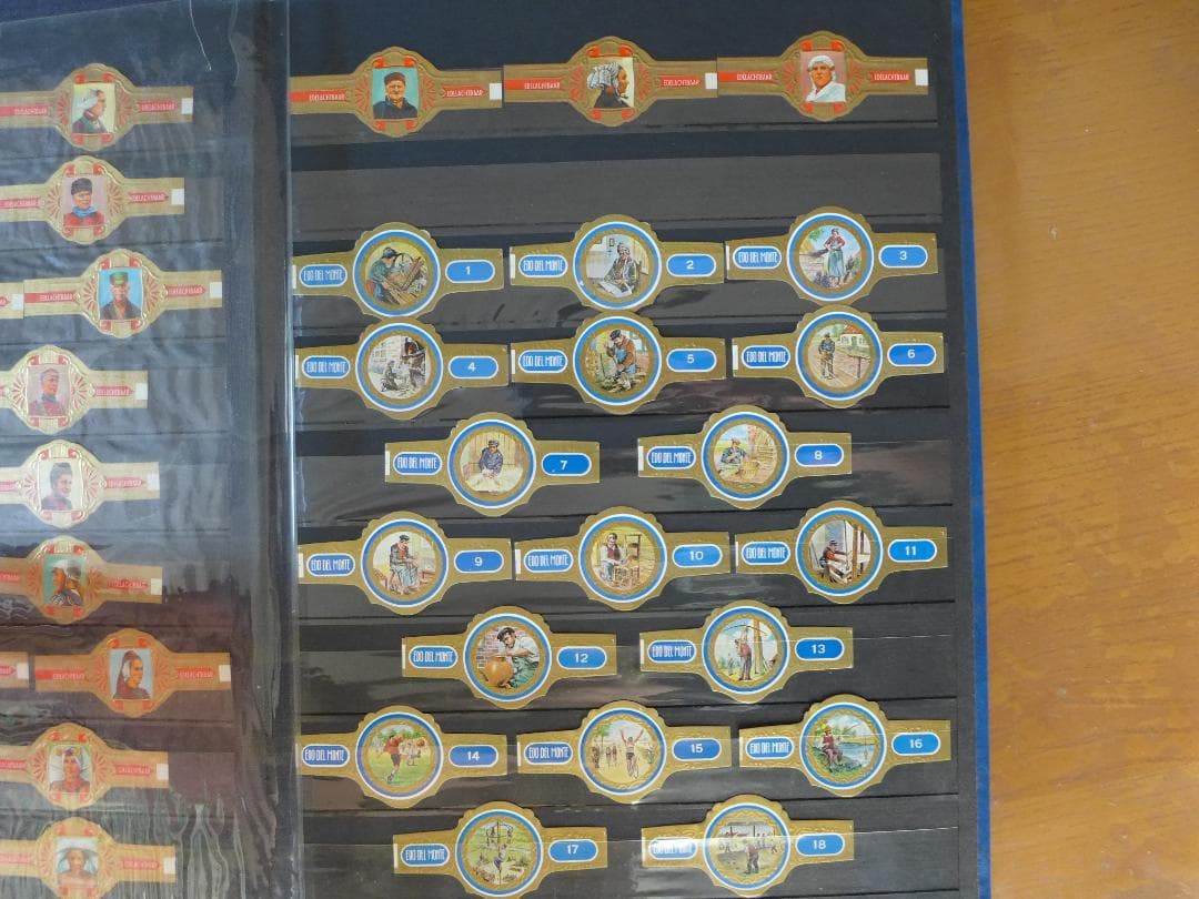 【未使用】’50～’60年代頃　ビンティージ　シガーバンド 282枚　ファイル入