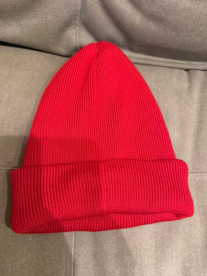   赤 ニット帽 アークティックプログラム男女兼用