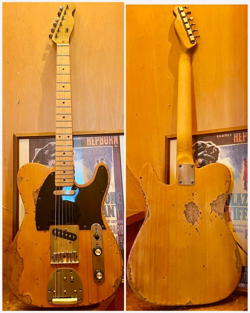 ハードレリックテレキャスタータイプ/フローティングトレモロ×アルニコピックアップ