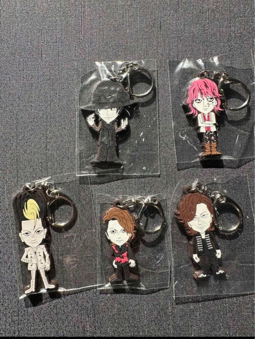 新品未開封　BUCK-TICK ラバーキーホルダー　No.0 コンプリート　5個