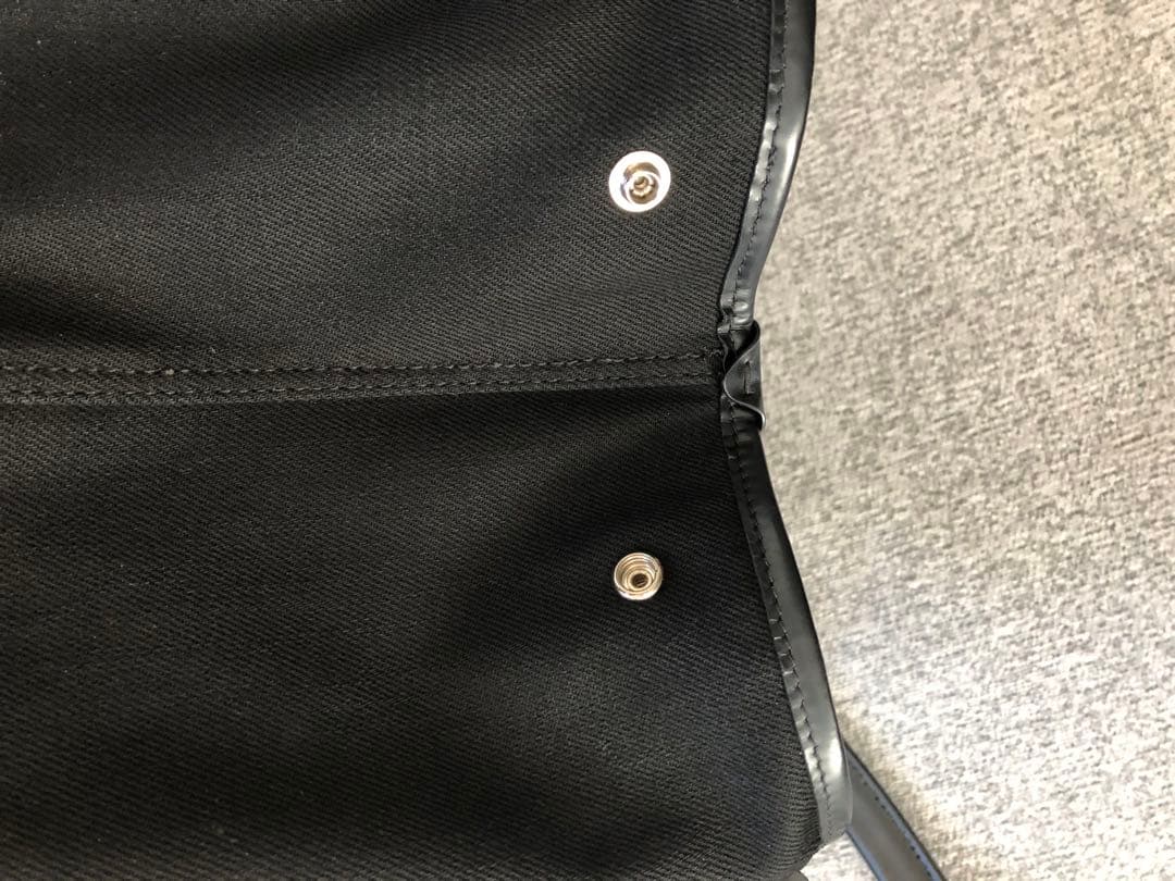 【美品】バレンシアガ　ネイビーカバスS　ハンドバッグ　キャンバス　ポーチ　黒