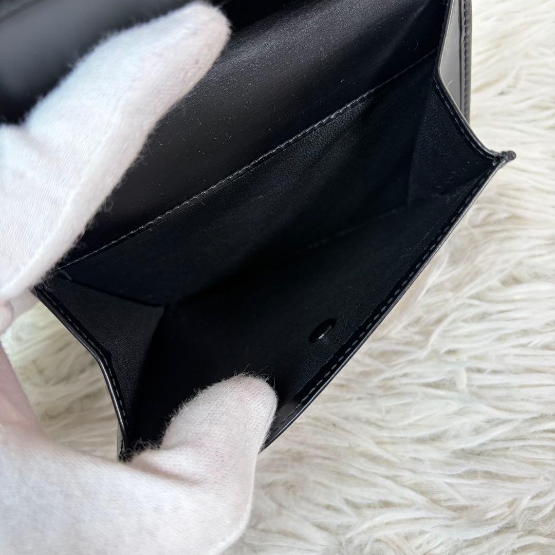 新品未使用品/付属品有✨Cartier 三つ折り 財布 パンテール　金具 黒