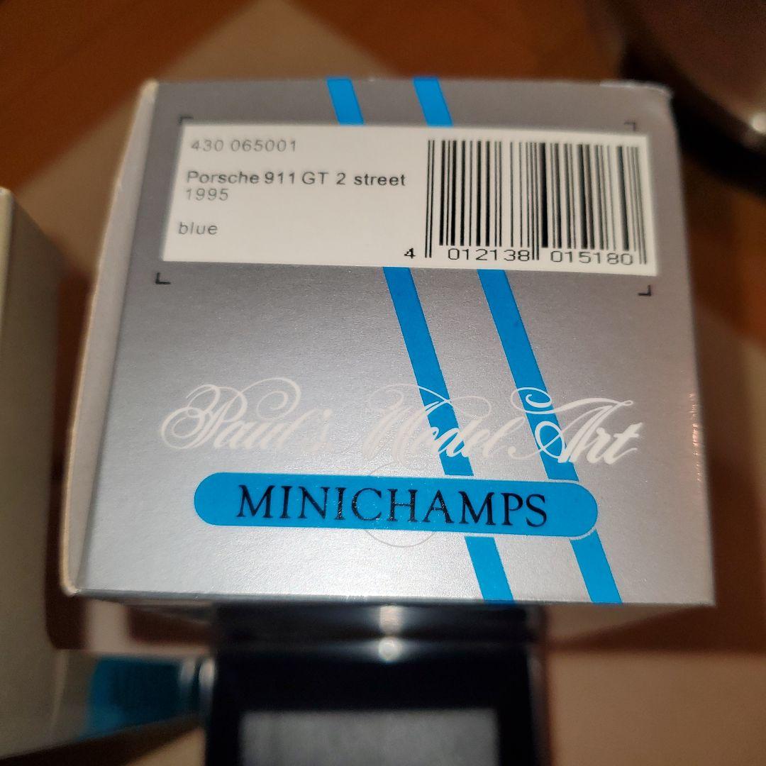 ポルシェ911 GT 2 ミニカー 3台セット、イエロー、ブルー、シルバー、