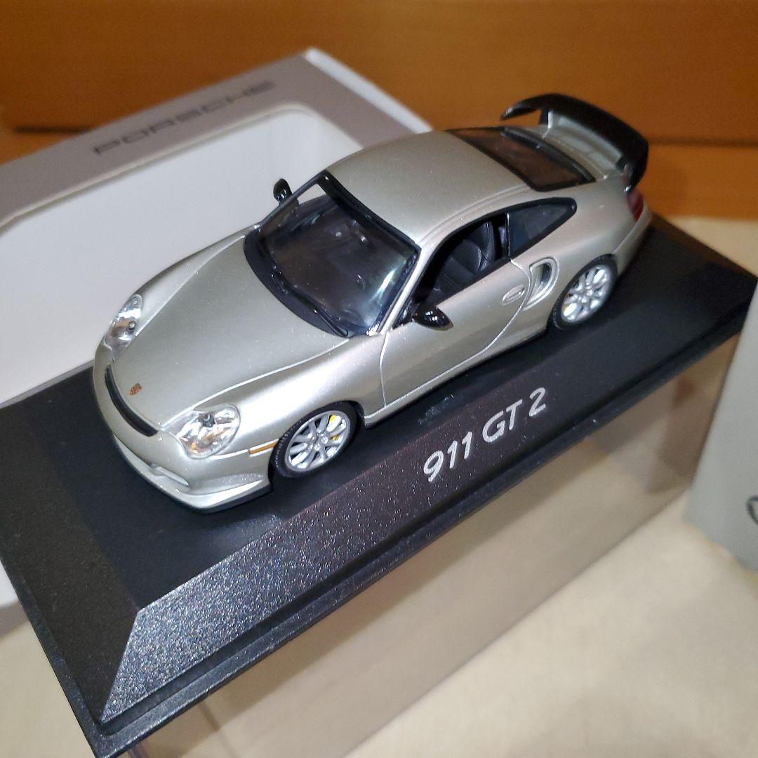ポルシェ911 GT 2 ミニカー 3台セット、イエロー、ブルー、シルバー、