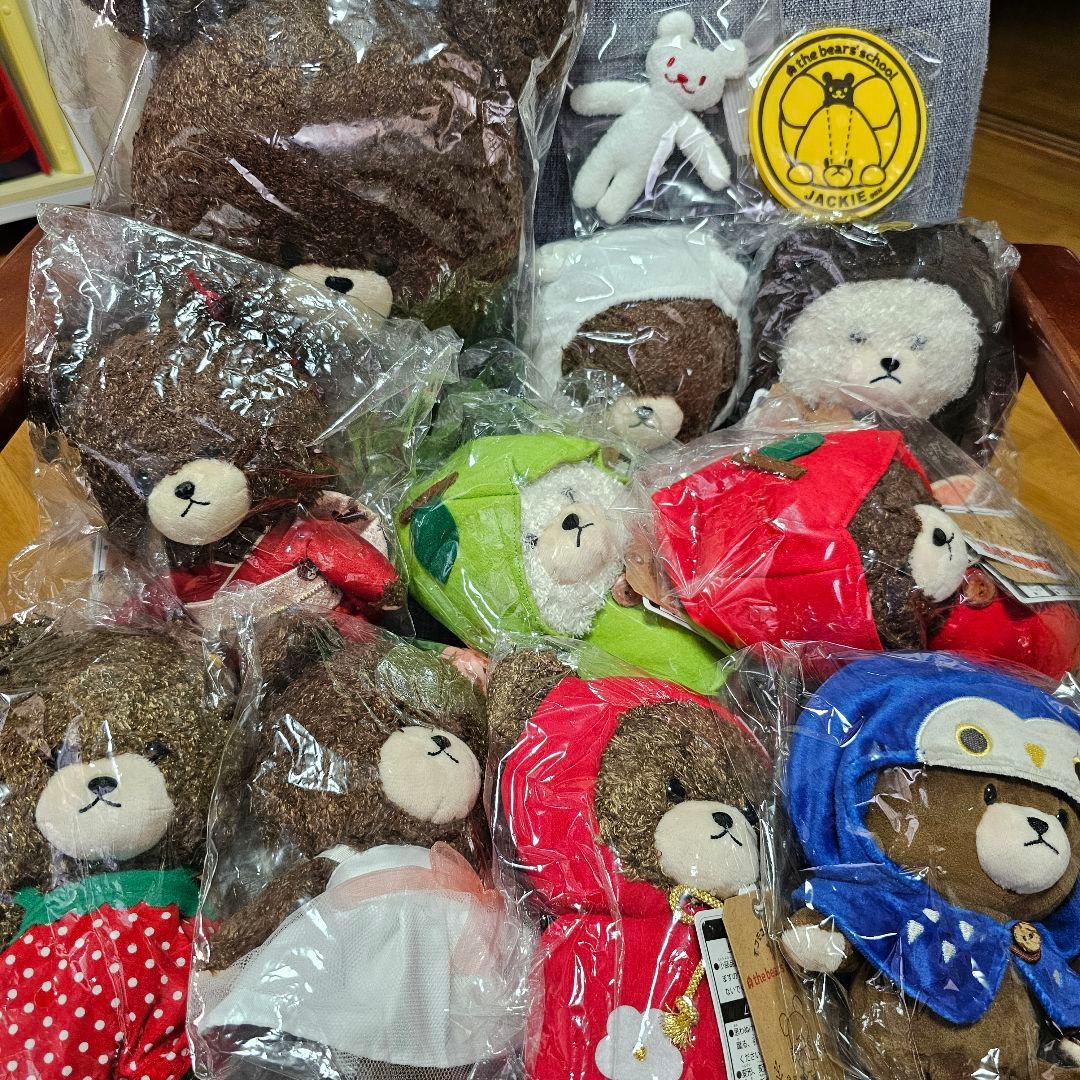 くまのがっこう展　限定　ぬいぐるみ　ジャッキー　デイビッド　チャッキー