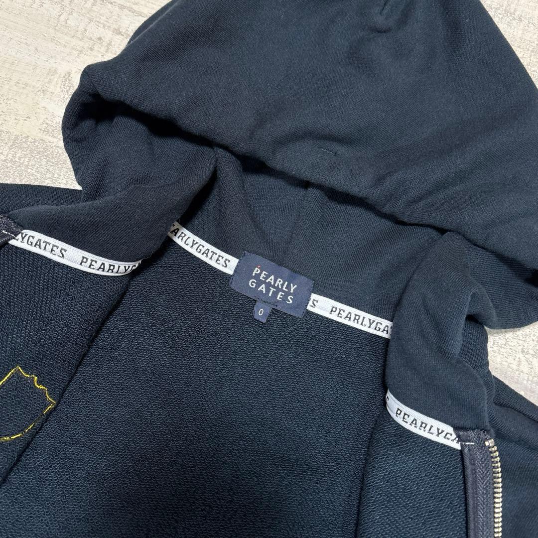 パーリーゲイツ★綿50%混★ストレッチダブルジップ【レディース サイズ0（S）】