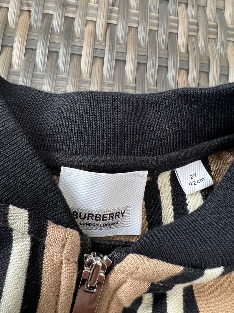 Burberry ベビー ストライプ　セットアップ 92cm