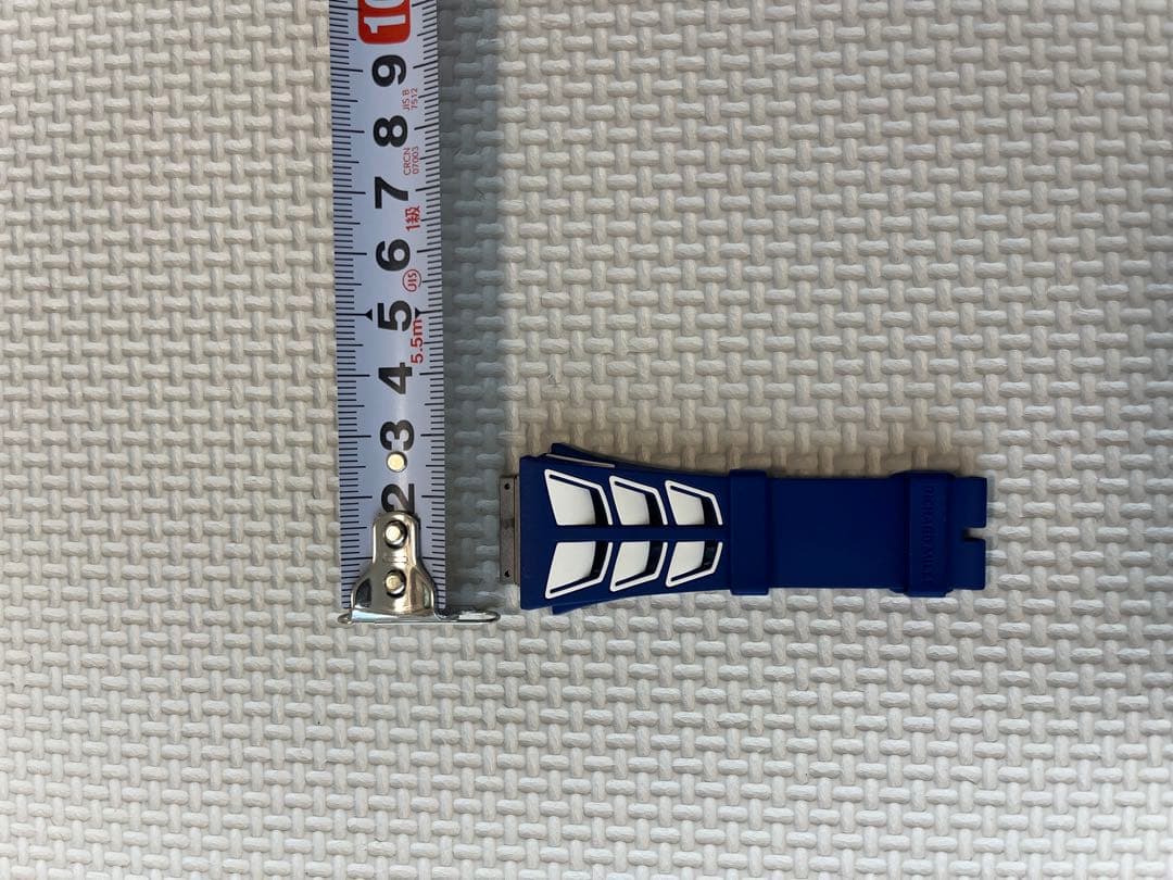 m⭐︎リシャールミル　ラバーベルト　ブルー×ホワイト