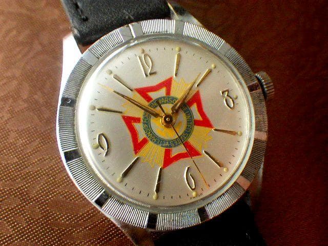 【1960-70s】VFW 米国海外戦役軍人会 スイス製 ヴィンテージ手巻腕時計