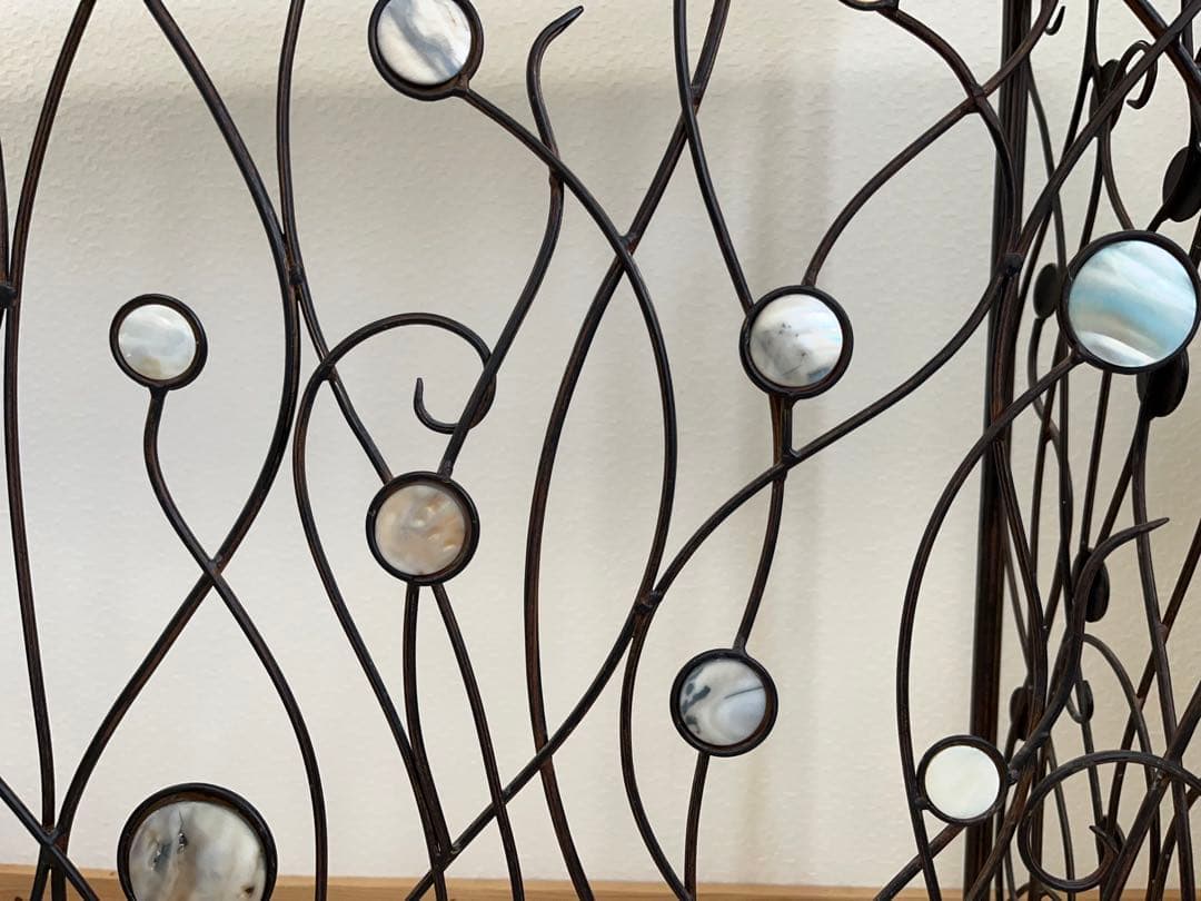 コンソールテーブル アイアン サイドテーブル 大理石風 -206-