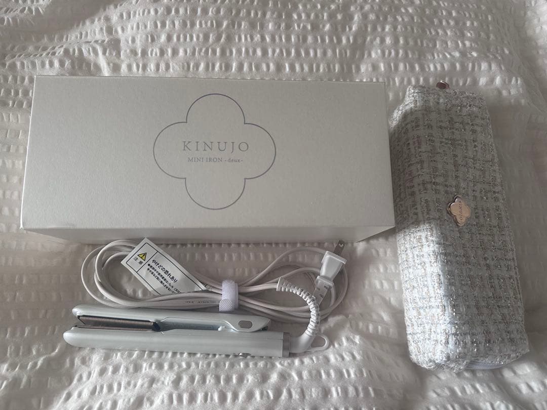 箱無し8500円絹女kinujo duex携帯用ミニヘアアイロンコード式美品