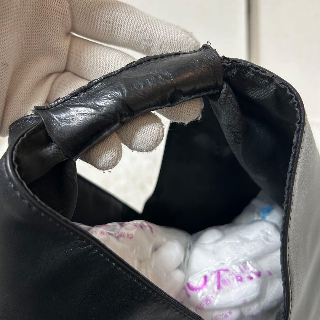 【極美品✨人気商品/ジャパニーズトート】メゾンマルジェラ　ハンドバッグ　ブラック