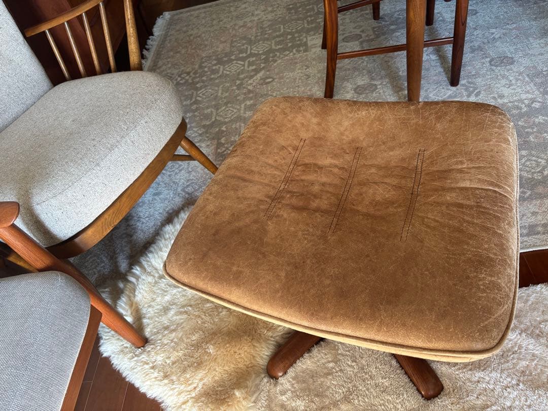 ms　ベルグファニチャー　BERG　北欧ビンテージ　デンマーク　オットマン