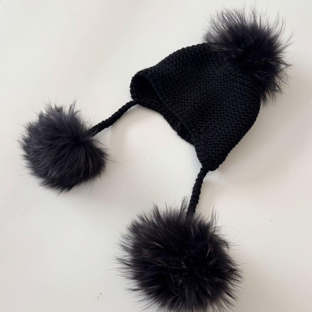 インヴェルニINVERNI 3ツポンポンニット帽