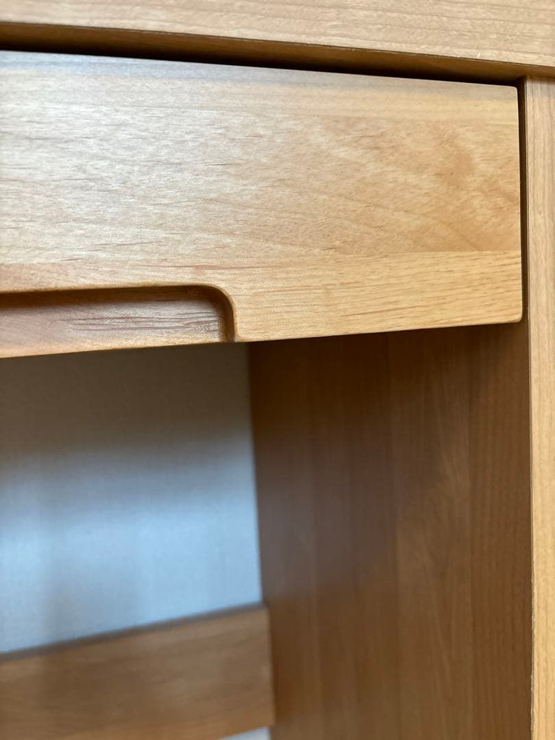 ベルメゾン⭐︎堀田木工所⭐︎アルダー材⭐︎引出し付長机170cm