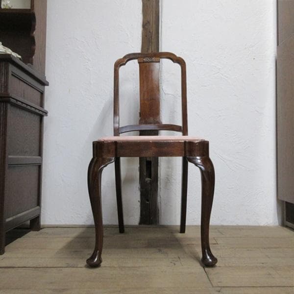 イギリス アンティーク 家具 ダイニングチェア 猫脚 椅子 英国 4765d