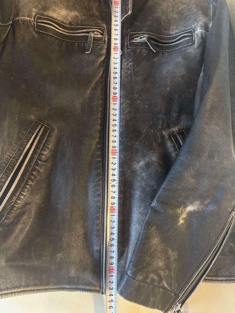美品　DIESEL 本革　革ジャン　M ダメージ加工