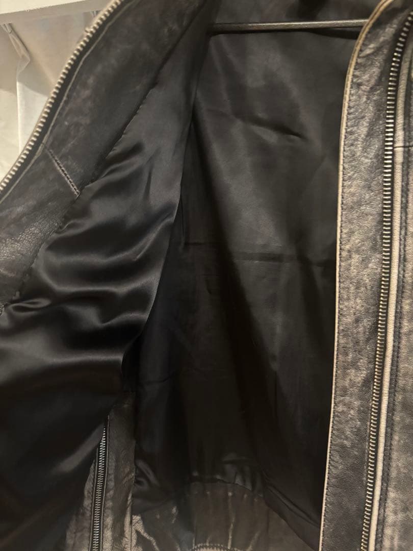 美品　DIESEL 本革　革ジャン　M ダメージ加工
