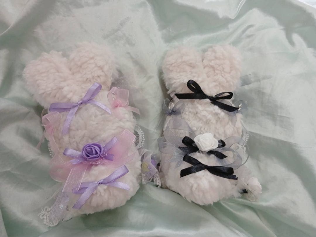 A.♡様ぬい服ふわふわうさ耳お座り着ぐるみ にじぱぺ ちびぐるみ いつぬい