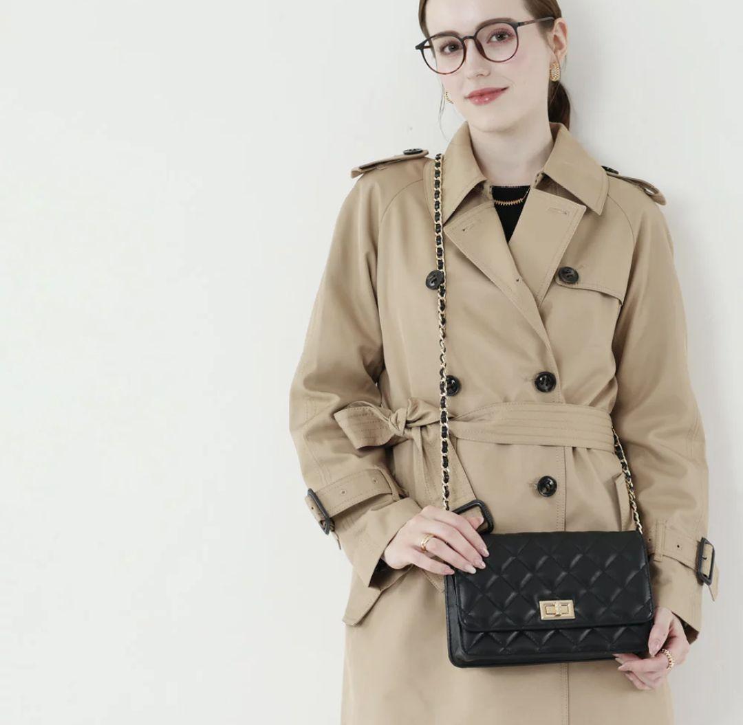 本革 キルティングチェーンバッグ　Oggia オッジア