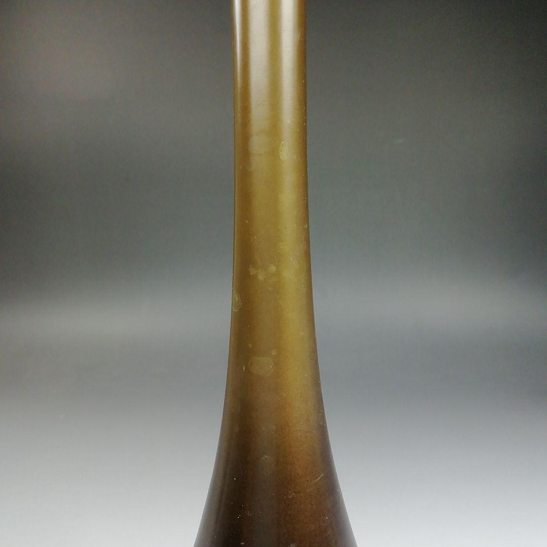 Ｔ７８８　花入　『唐銅花入』『曽呂利』『鋳師　金森浄栄 造』　共箱　茶道具　花器