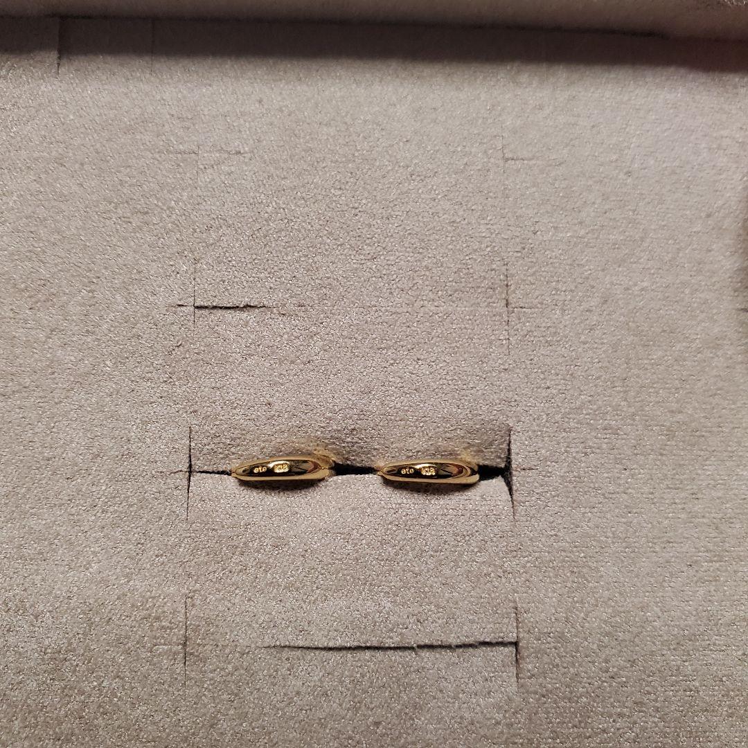 ete フープ ピアスK18YG