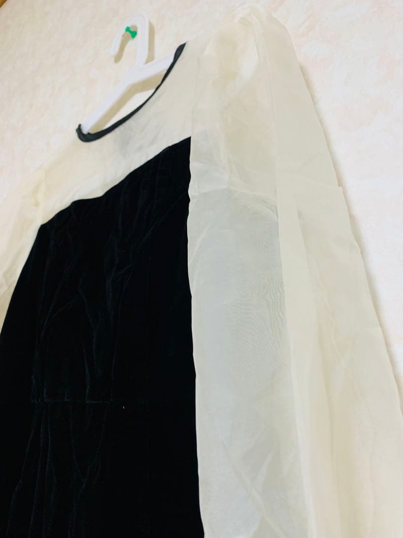 Chico 【SALON by Chico限定】配色シースルータイトロングドレス