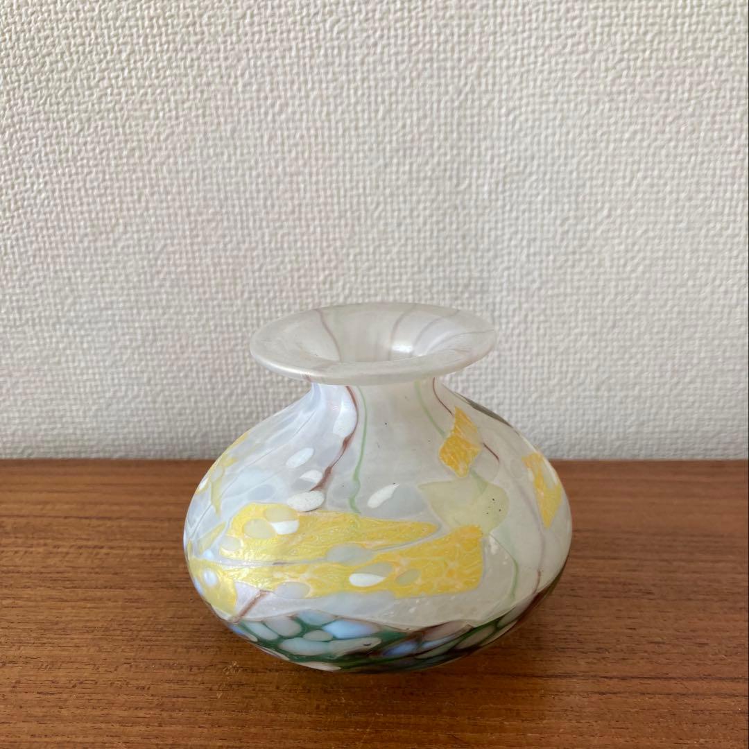 ◆ Isle of wight studio glass 花瓶 ビンテージ ◆