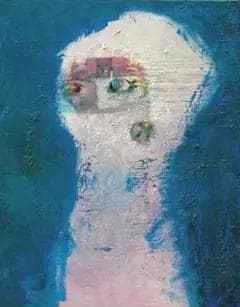 油絵 菅家令子 絵 絵画 インテリア F6-080215 人物 女性像