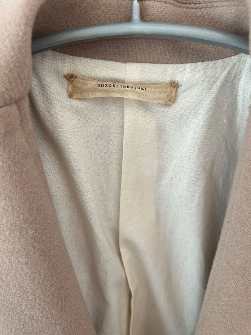 suzuki takayuki スズキタカユキ　ベージュ チェスターコート
