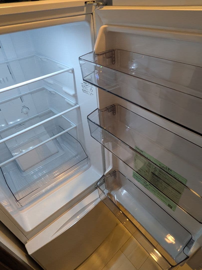 2023年製 東芝 冷蔵庫 GR-V15BS(W) 2ドア 右開きタイプ