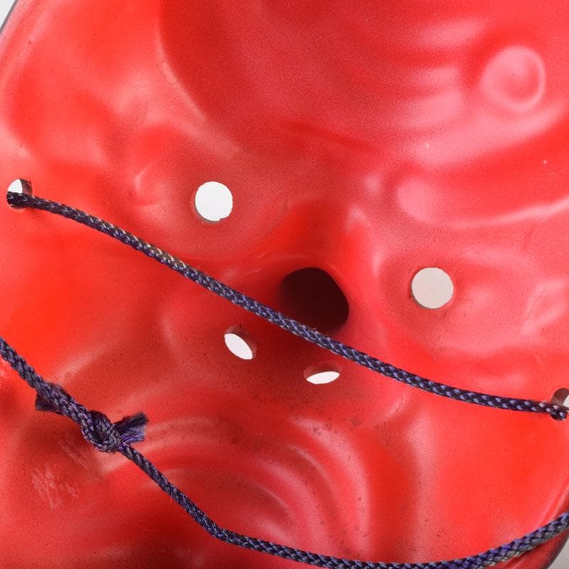 能面　能楽　雅楽　陶器製　獅子　天狗　お面　2点まとめて　N　9081A