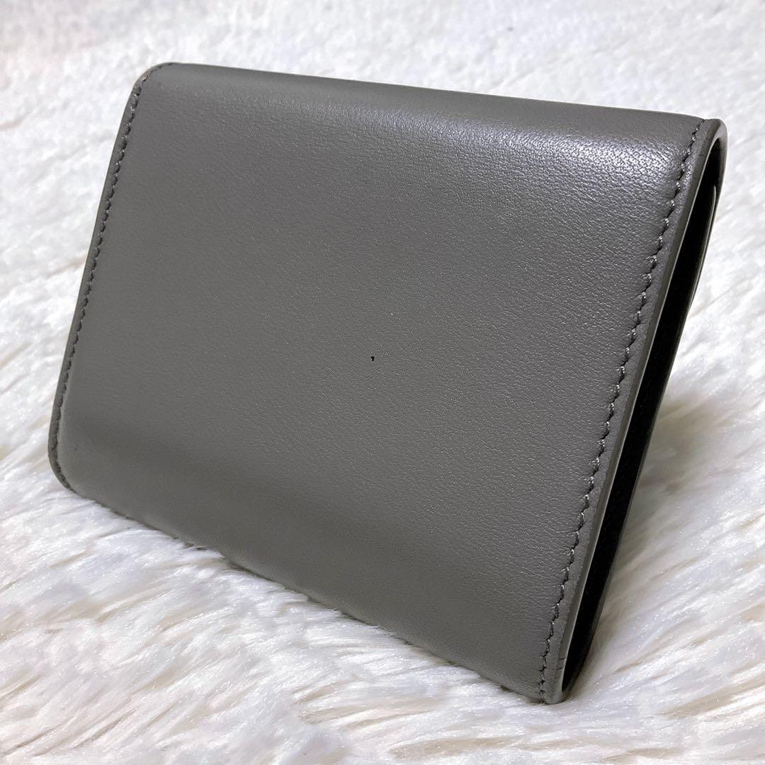 ♡正規品♡セリーヌ 三つ折り財布 トリオンフ スモールウォレット レザー グレー