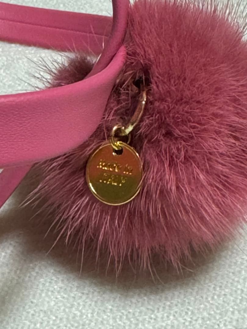 ファーがキュートなイタリア製のハーネス＆リードXXS美品