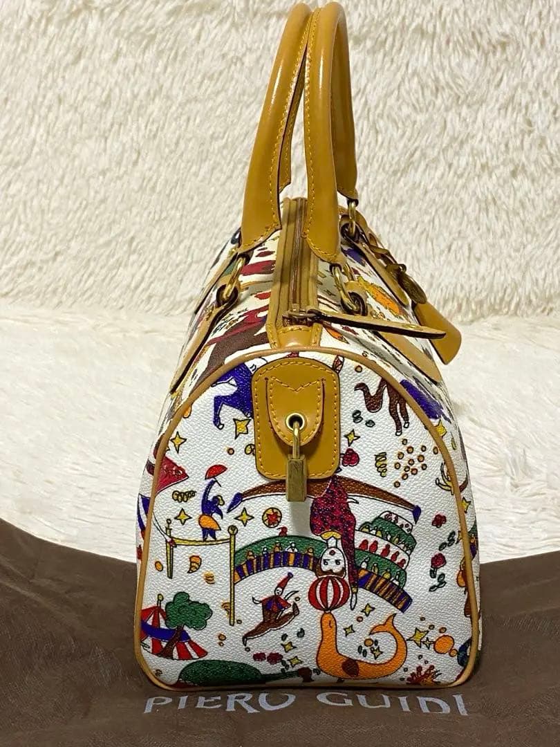 Piero Guidiマジックサーカス　ハンドバッグ　ボストン　PVCレザー美品