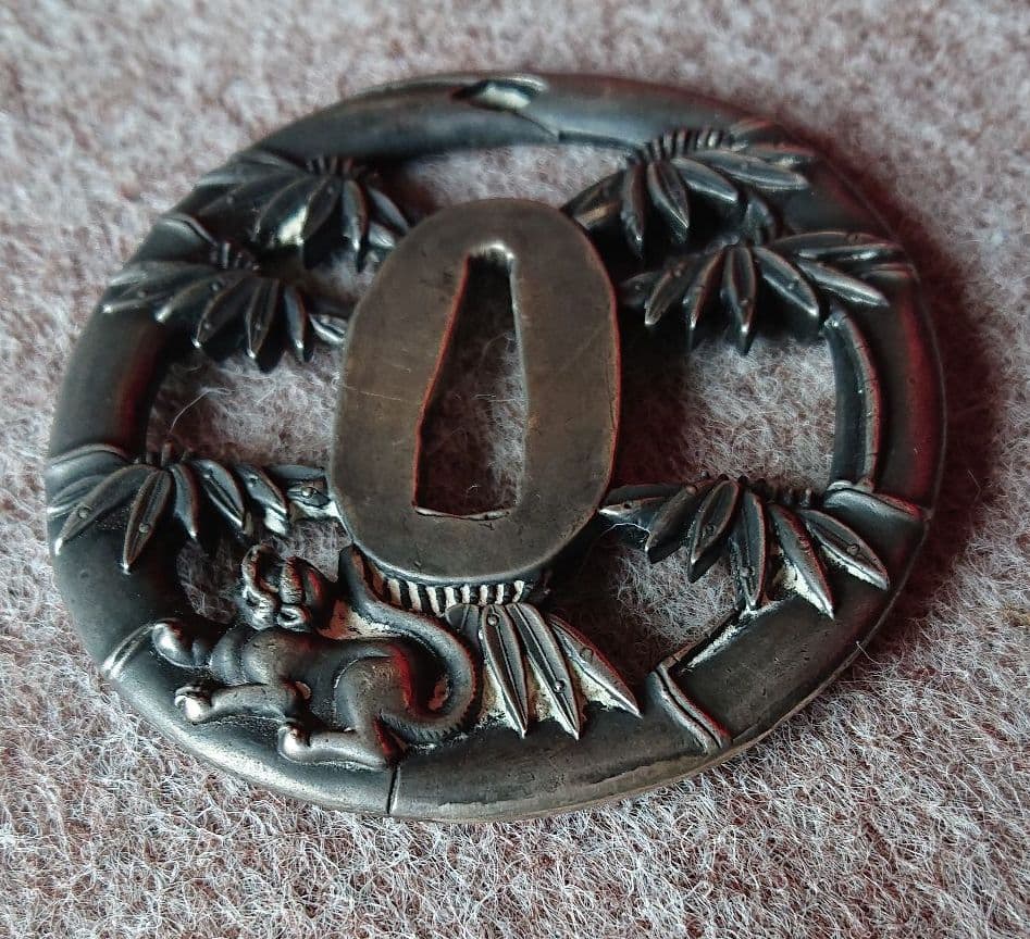 刀の鐔 銅製ツー2