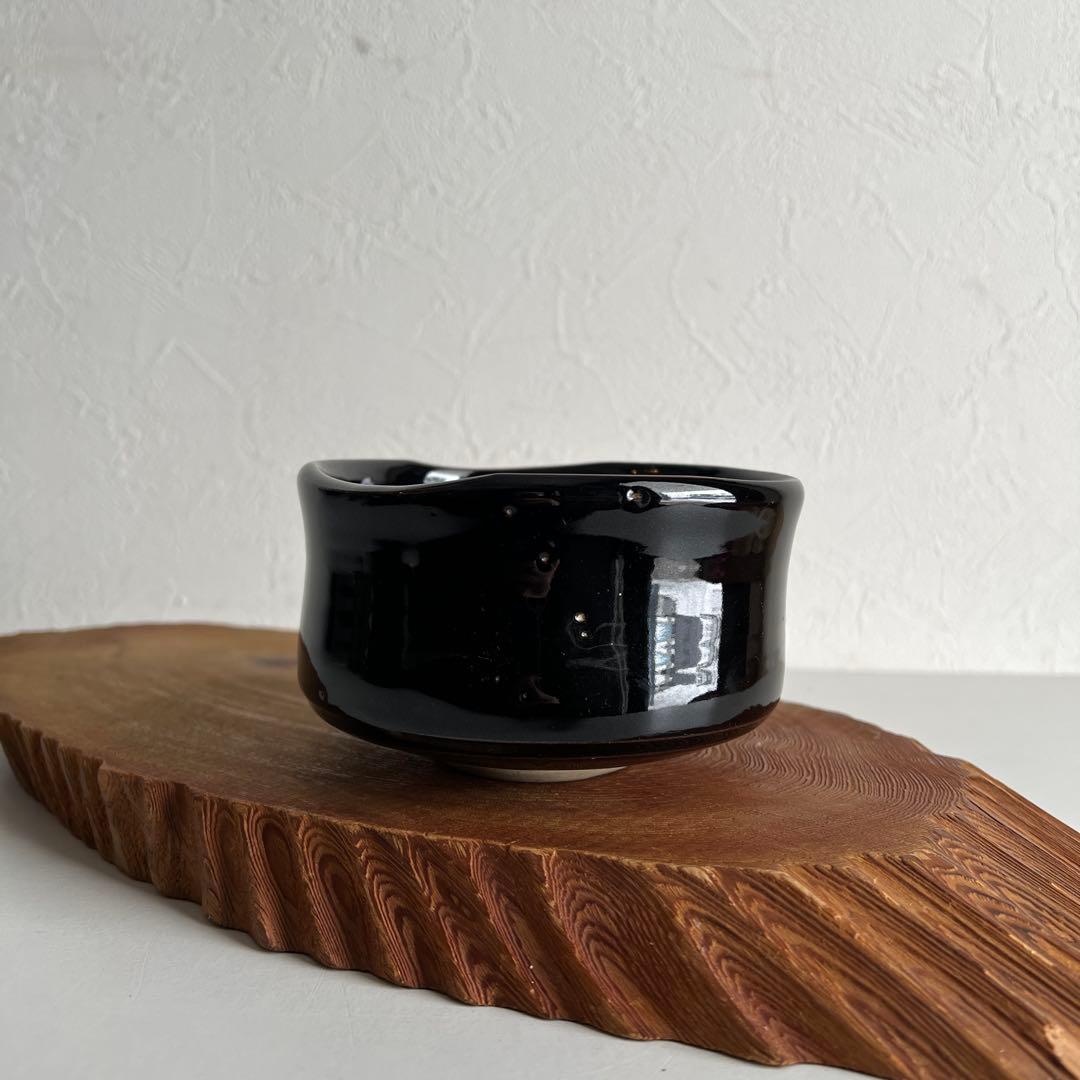 k037 茶道具 抹茶碗 3個セット 侘び寂びを感じさせる素朴な逸品 緑・茶・黒