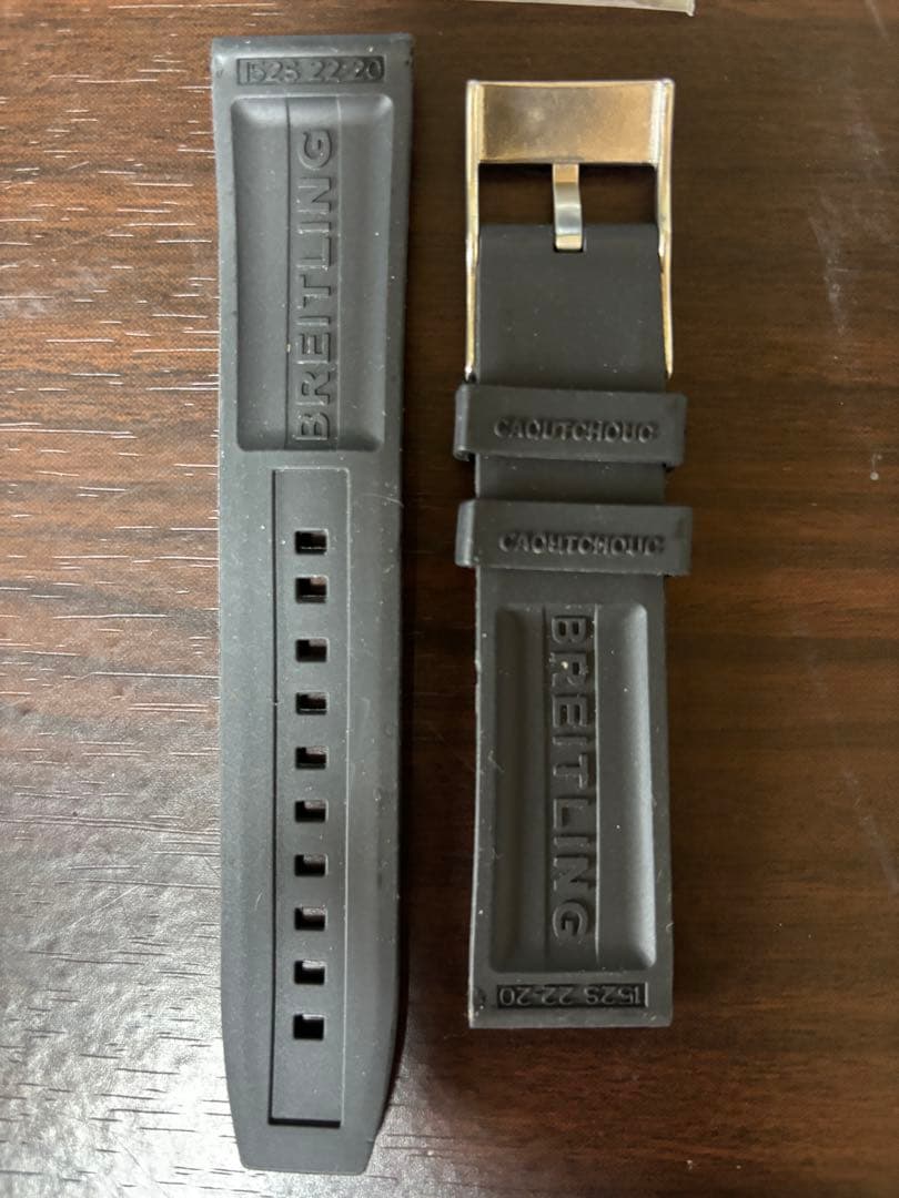 sho16golfブライトリング　純正ラバーベルト　バックル