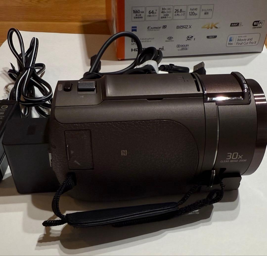 【マロン】SONY FDR-AX45A TI ビデオカメラ SDカード付き