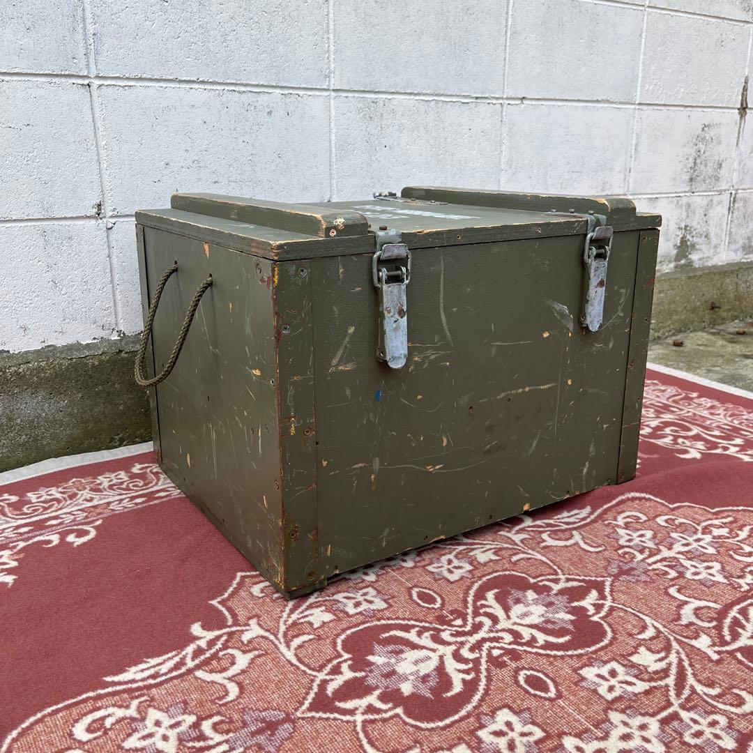 米軍実物 SURPLUS◾️ミリタリー 木製収納箱 ウッドボックス 木箱 軍物