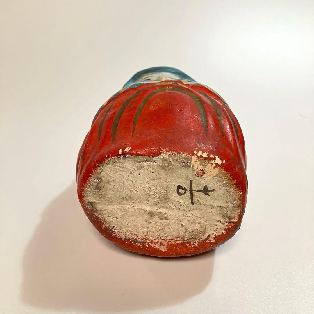 郷土玩具　古作　女達磨　貯金玉　土人形　だるま　ダルマ　縁起物　民芸　オブジェ