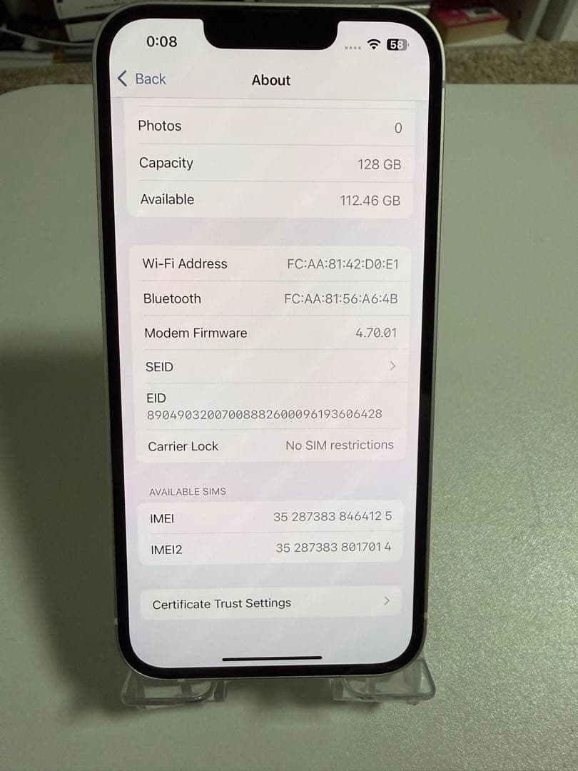 スマートフォン本体 Apple iPhone 13 Starlight 128GB