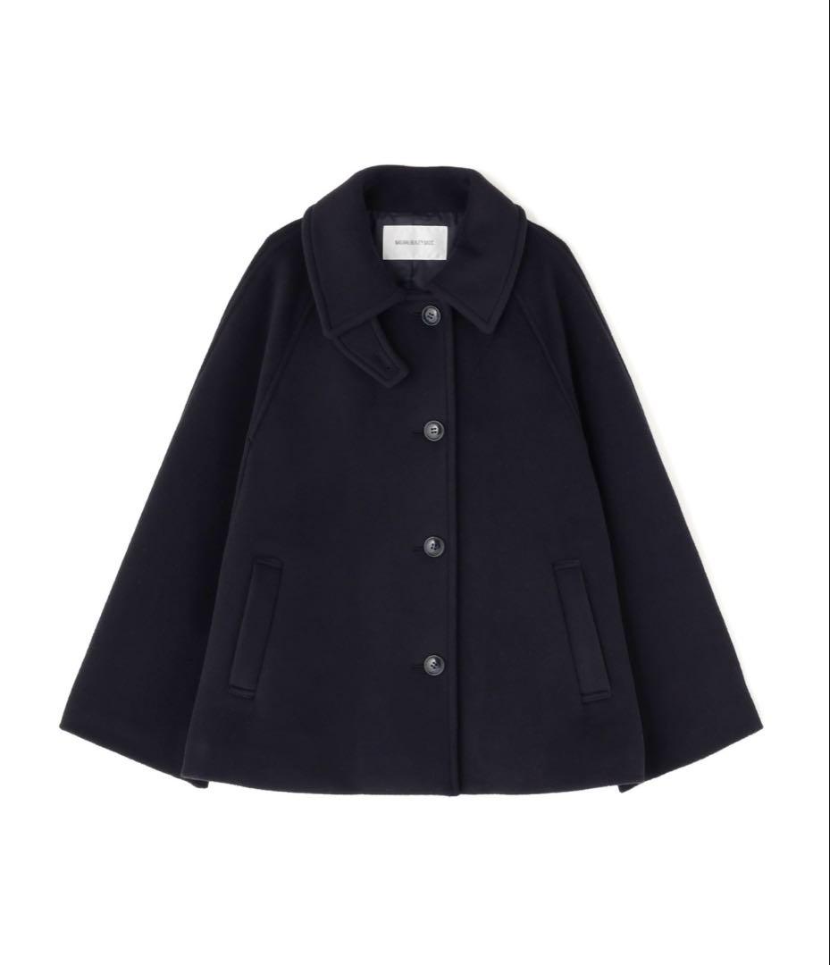 NATURAL BEAUTY BASIC ★ステンカラーハーフコート★