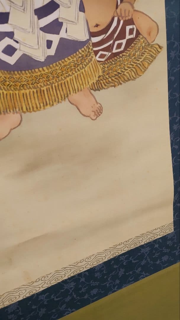 ご希望額まで値下げ～@伏原宣足(子爵) 明治天皇御製 相撲土俵入り 肉筆掛軸