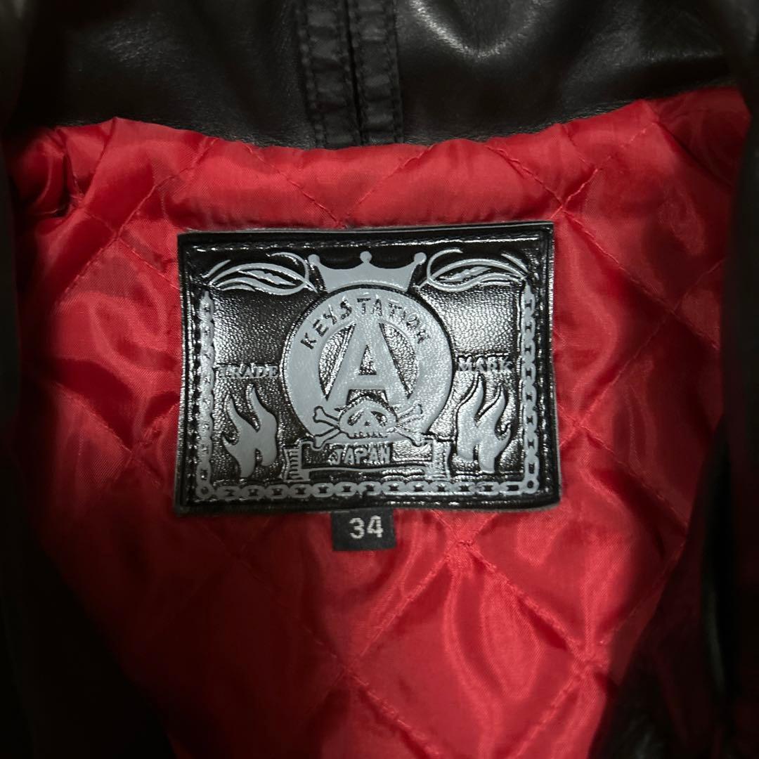 KEYstationレザーライダース666パンクシドモデル34raleigh