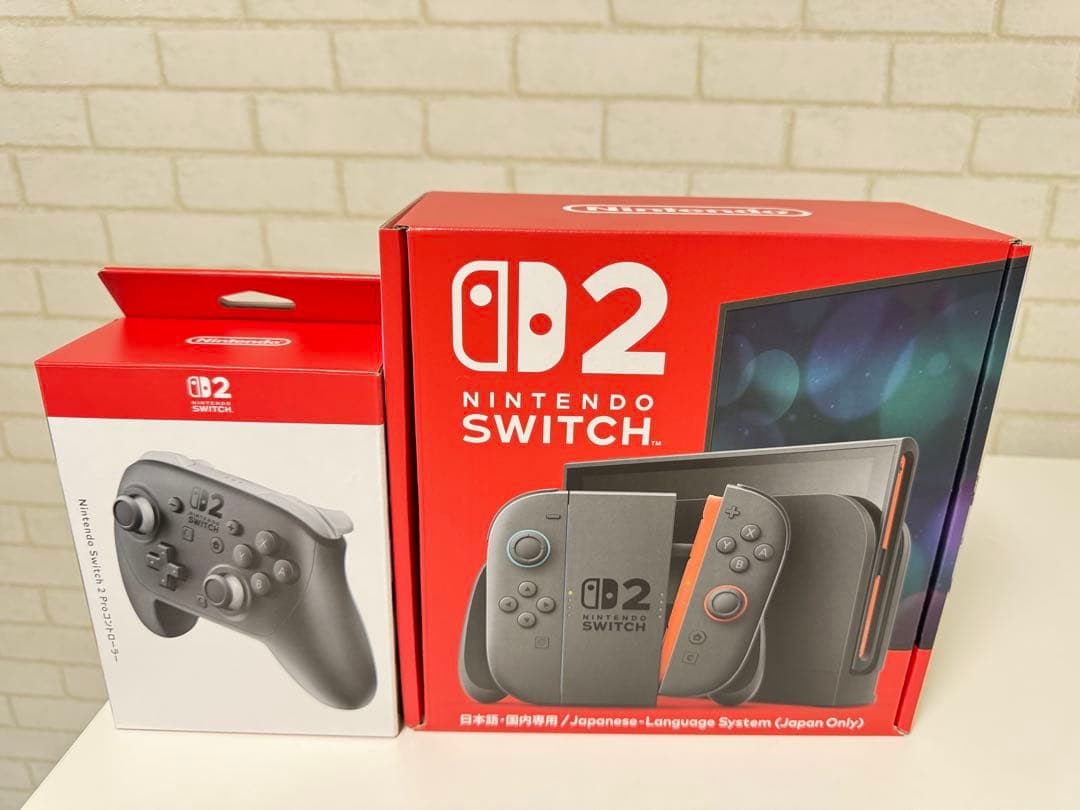 【未使用】Nintendo Switch2本体 + プロコン + 保護フィルム