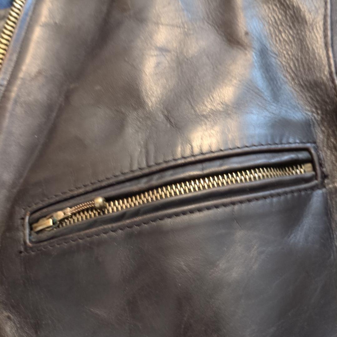 VANSON ENFホースハイドシングルライダースジャケット