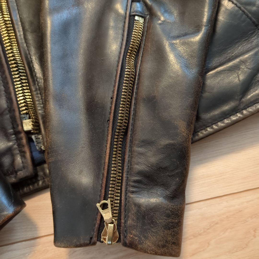 VANSON ENFホースハイドシングルライダースジャケット