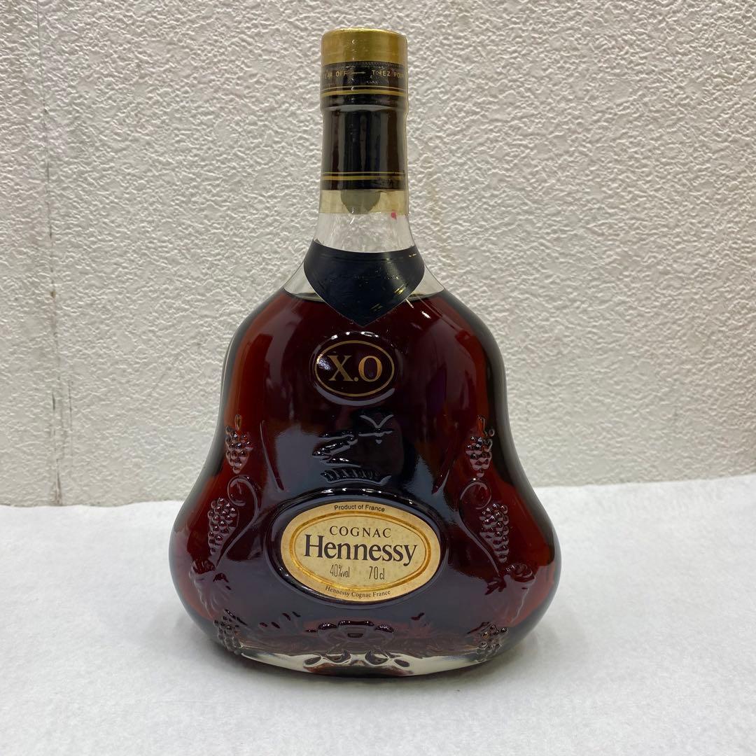 未開栓 Hennessy X.O ヘネシー 700ml　金キャップ　クリアボトル