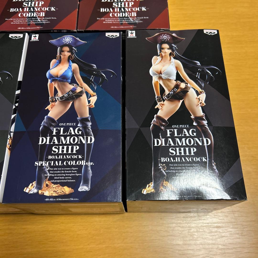 ワンピース フィギュア フラッグダイヤモンドシップ ハンコック 4種5体セット